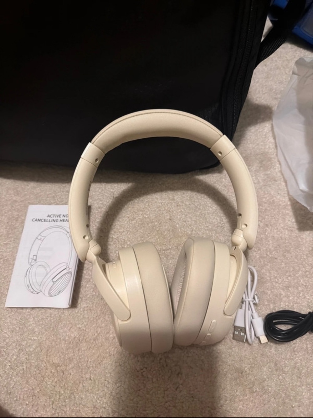 Amazon On-Ear Headphones - Cream